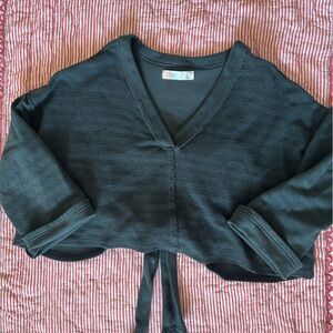 Free people oversized tie sweater